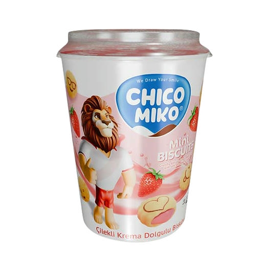 Chiko Miko Bardak Bisküvi Çilekli 125gr | Çağrı Online Market