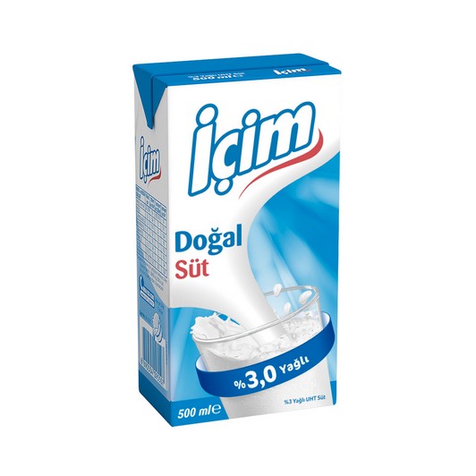 İÇİM SÜT %3 TAM YAĞLI 500ML