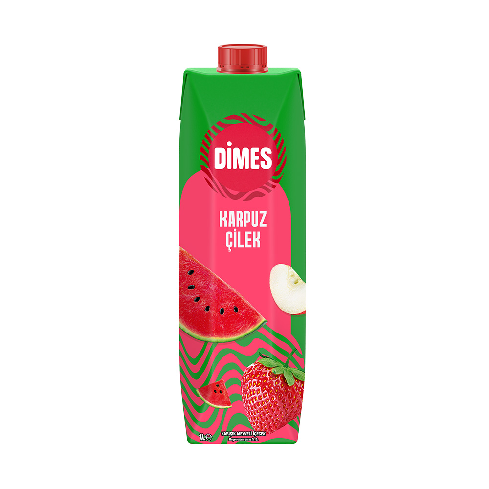 Dimes Karpuz Çilek Meyve Suyu 1 lt