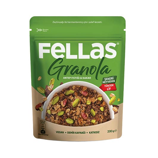 FELLAS PROTEIN GRANOLA ANTEP FISTIĞI 200GR