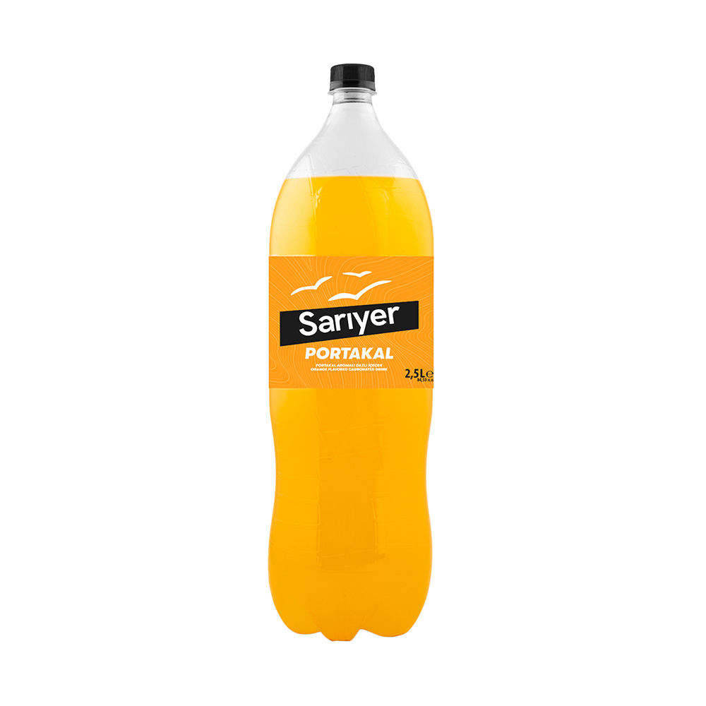 SARIYER PORTAKAL GAZLI İÇECEK 2.5 LT * 6 ADET