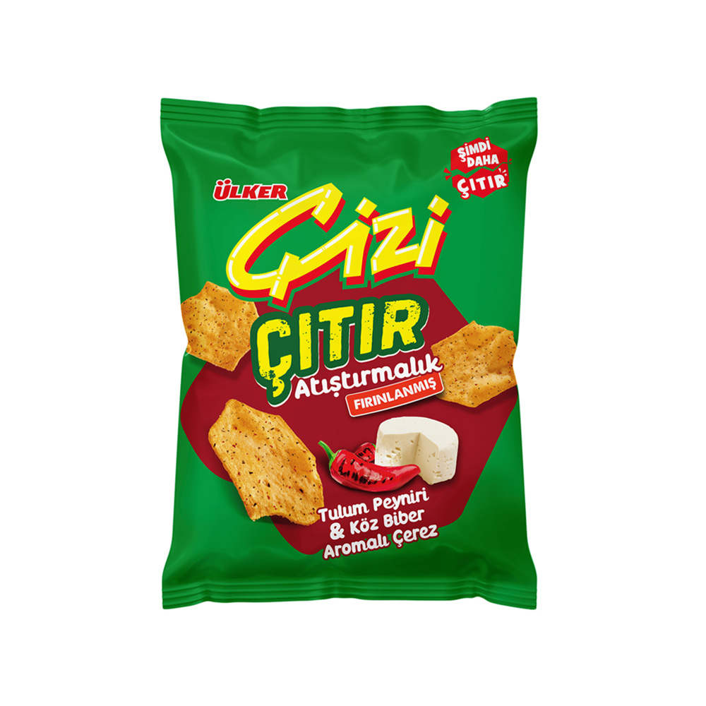 Ülker Çizi Çıtır Tulum Peynir Köz Biber 50 gr
