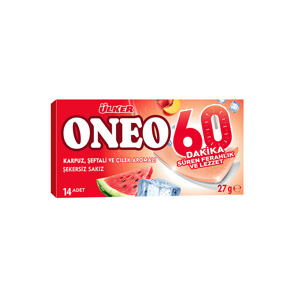 Ülker Oneo Sakız 60 dk Meyve Aromalı 27 gr