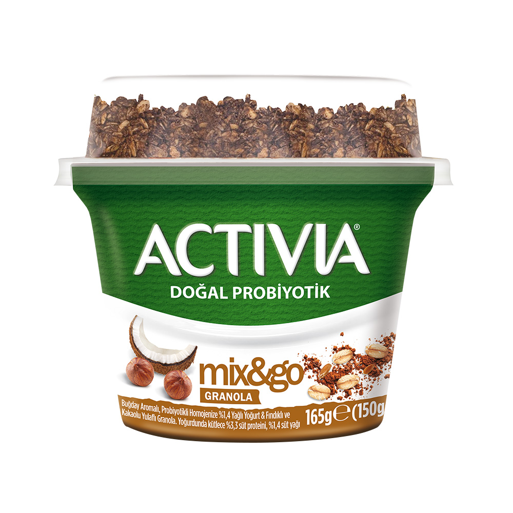 Danone Activia Mix&Go Kakao-Fındık-Yulaf 168 gr | Çağrı Online Market