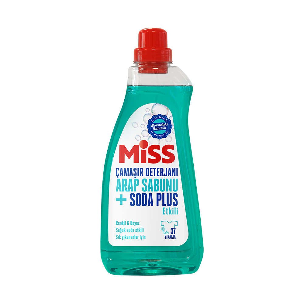 Miss Sıvı Çamaşır Deterjanı Arap Sabunu Soda Etkili 1500 ml