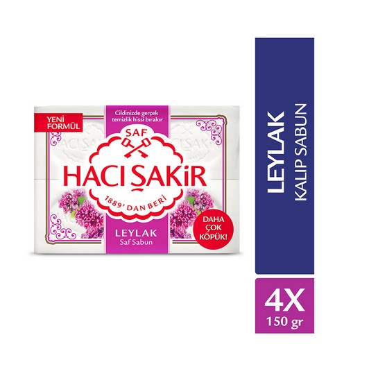 Hacı Şakir Leylak Saf Kalıp Sabun 4x150 gr | Çağrı Online Market