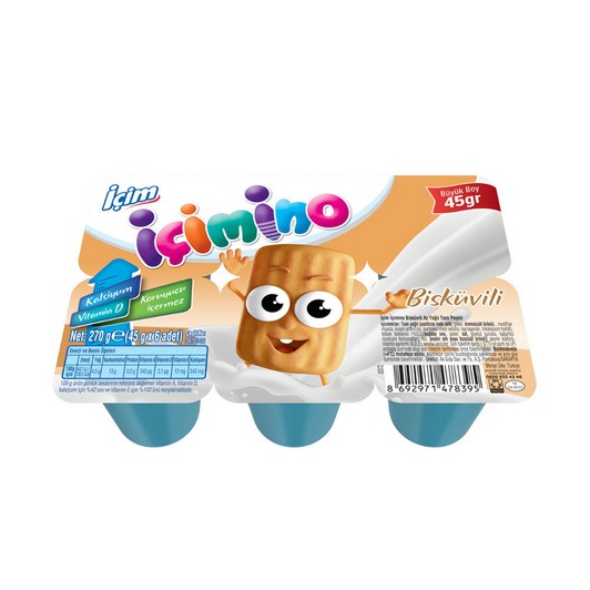 İçim İçimino Büyüme Küpü 6x40 gr Bebe Bisküvili | Çağrı Online Market