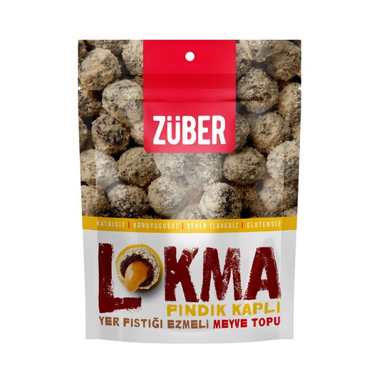 Züber Lokma Fındık Kaplı Mevye Topu 96 gr