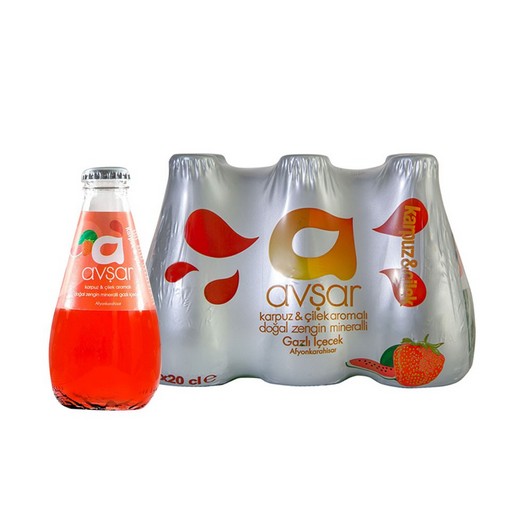 Avşar C Plus Karpuz Çilek Maden Suyu 6x200 ml | Çağrı Online Market