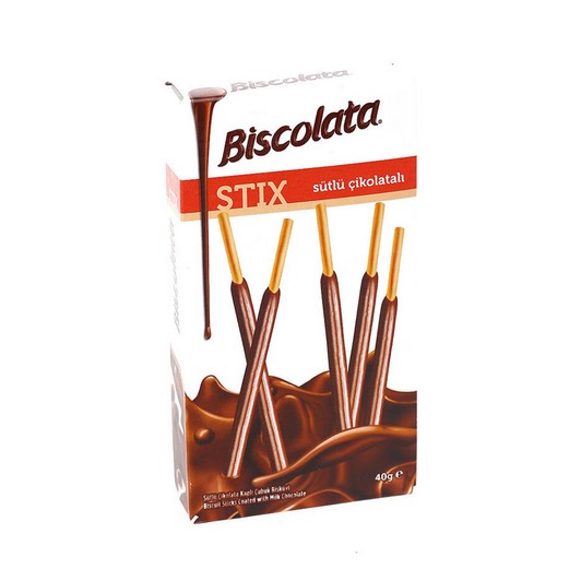 BİSCOLATA STIX SÜTLÜ ÇİKOLATALI 40GR