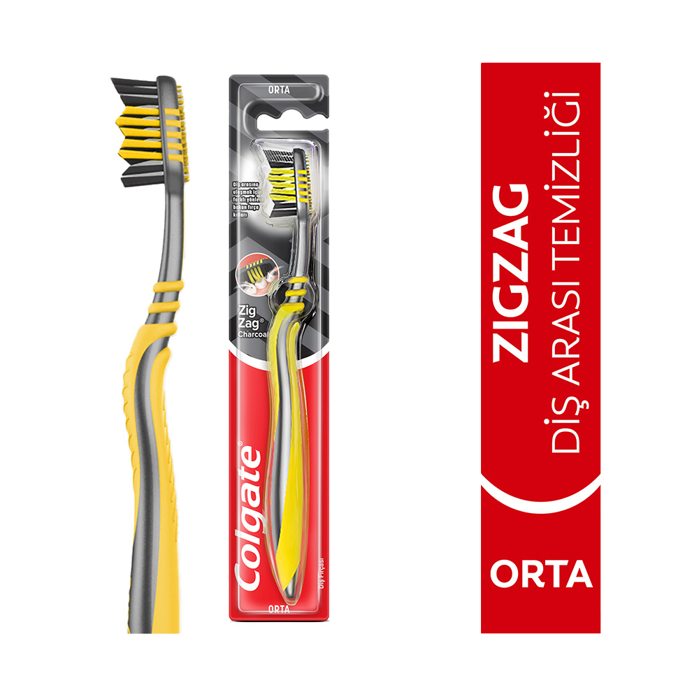 Colgate Zig Zag Charcoal Diş Arası Temizliği Orta Diş Fırçası